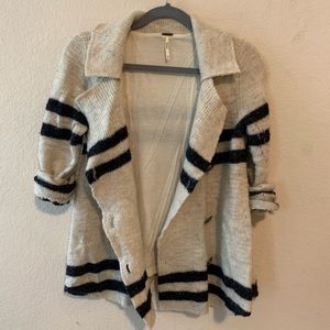 Cozy Free People Wool Button Sweater